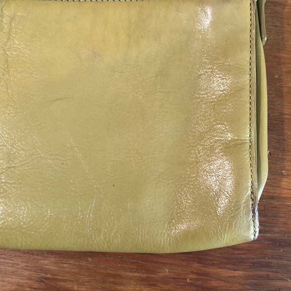HOBO International Green Yellow Leather Large Clutch - Picture 12 of 16